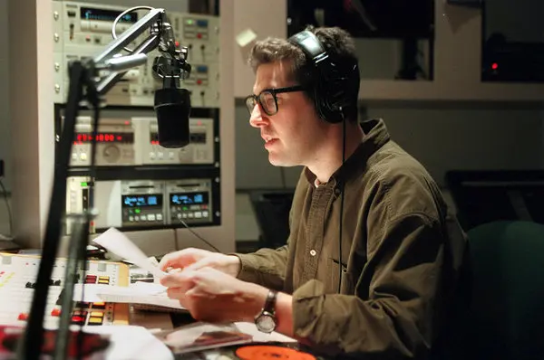 Ira Glass in a studio