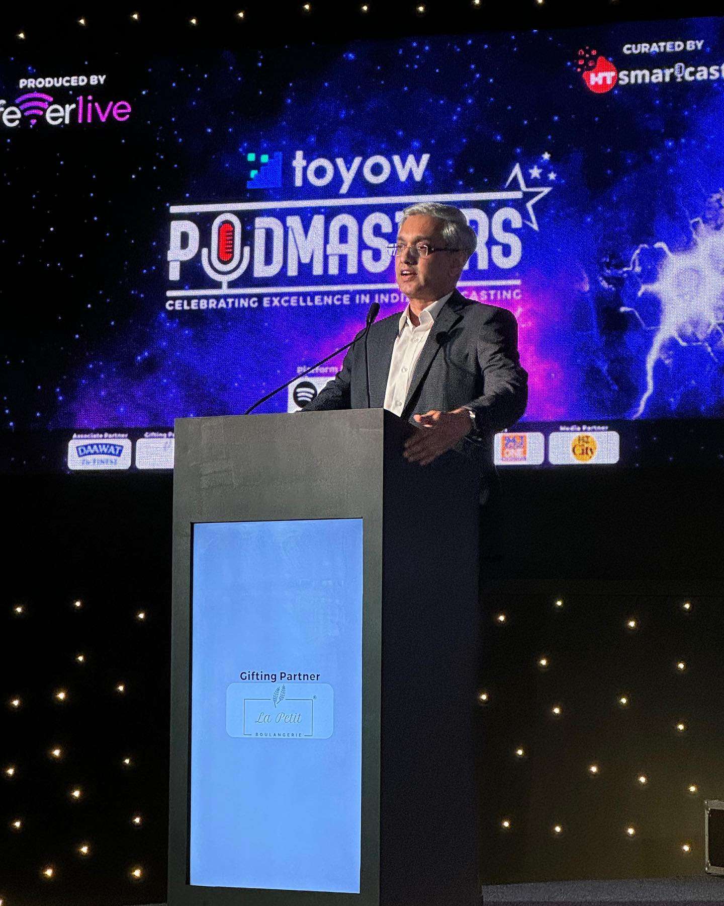 Join us as Ramesh Menon CEO Audio at HT Media Ltd. addresses the audience at the Podcasters Conclave and Awards