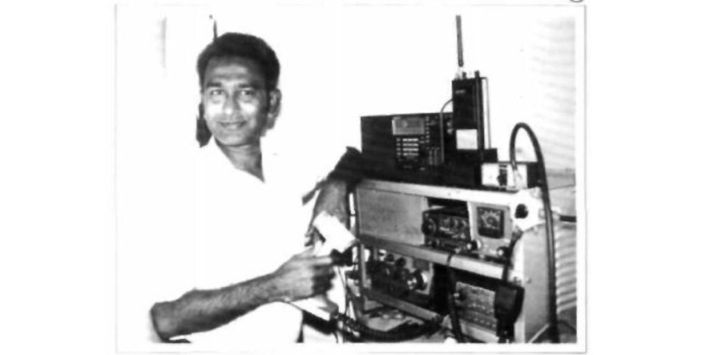 Dr Ashutosh Singh and the Amateur Station onboard the ship